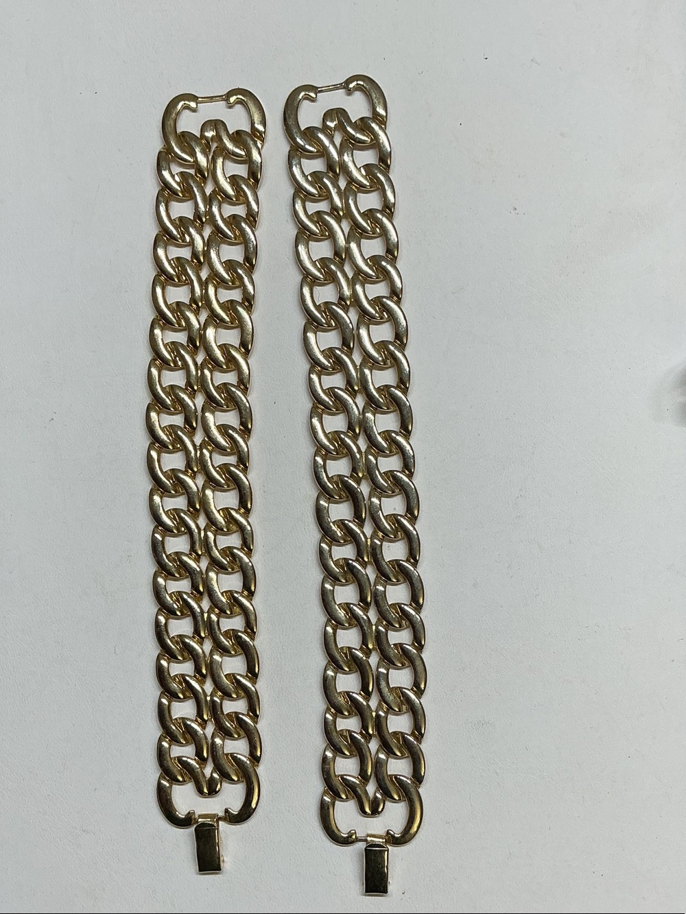 Gold-Tone Double Link Chain Bracelet - Men's Accessory